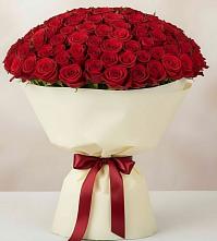 Букет 101 Красная роза Милано в Лукоянове