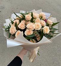 Букет Кремовые розы Латте в Лукоянове