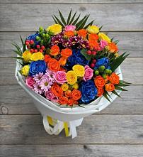 Букет цветов из:  Розы и Хризантемы в Лукоянове