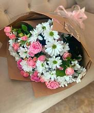 Букет цветов из:  Розы и Хризантемы #REPLACE_PRED# Лукоянове