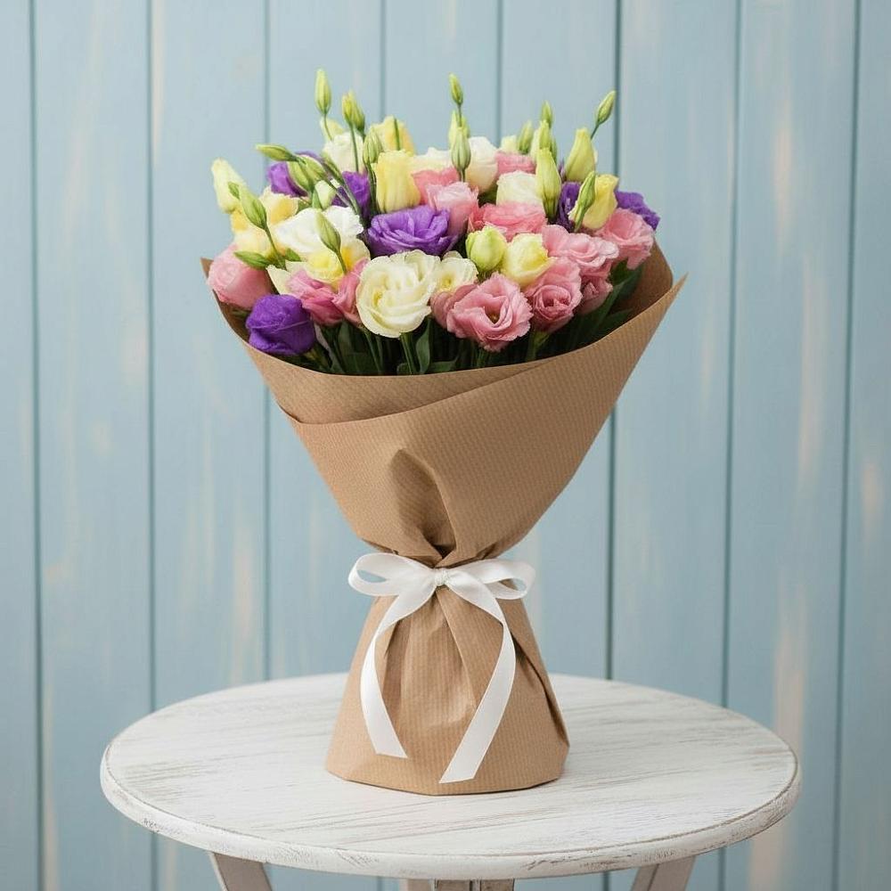 Букет цветов из: Лизиантусы в Лукоянове