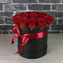 Цветочная композиция из Розы в шляпной коробке в Лукоянове