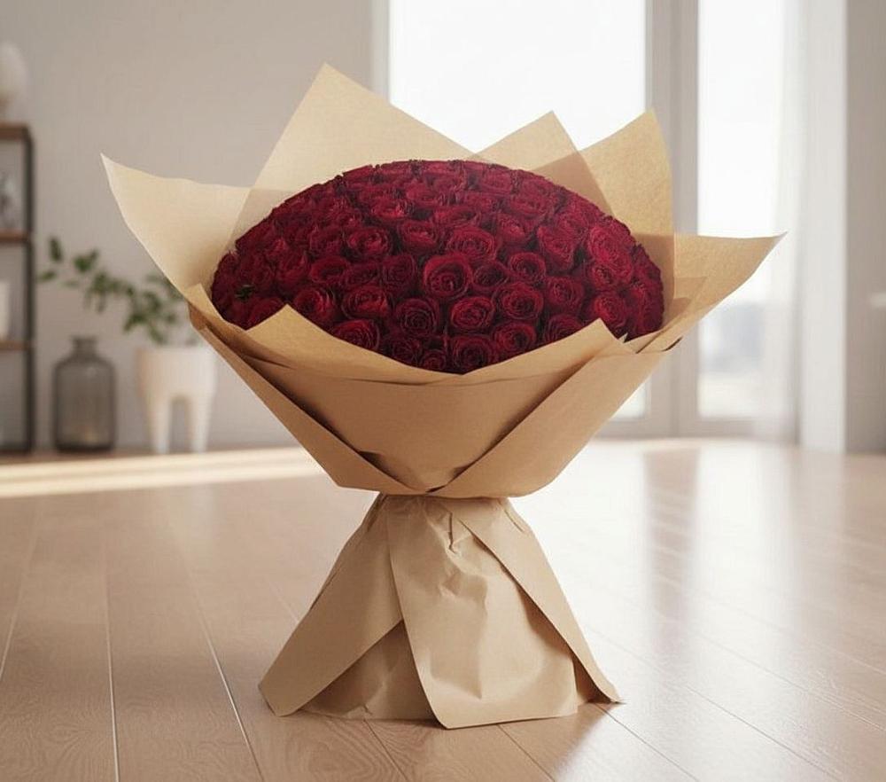 Букет 101 Красная роза в Лукоянове