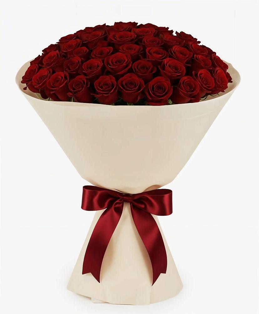 Букет 101 Бордовая роза Блэк Бакарра в Лукоянове