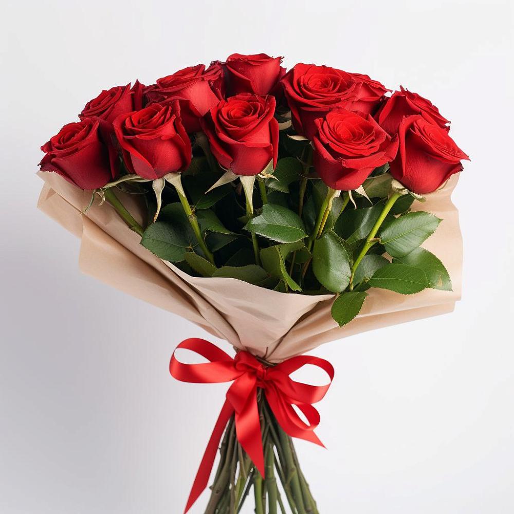 Букет 11 Красных роз Эдлесс Лав в Лукоянове